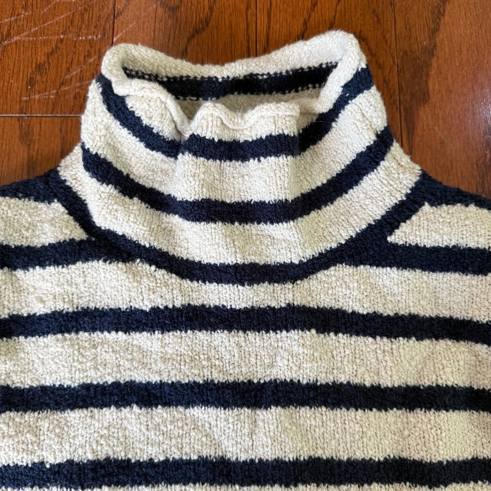 J. Crew Factory Cozy Striped Turtleneck Sweater - Picture 2 of 4